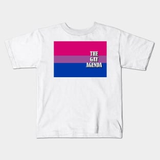 The Gay Agenda - Bisexual Flag Kids T-Shirt